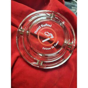 Vintage French Hotel Sofitel Defense de Fumer No Smoking Ashtray Advertising Ash